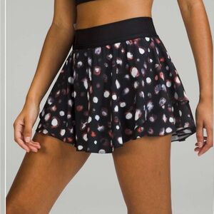 BNWT! Lululemon Court Rival High-Rise Skirt Haze Dot Inverse Orange Multi - 6